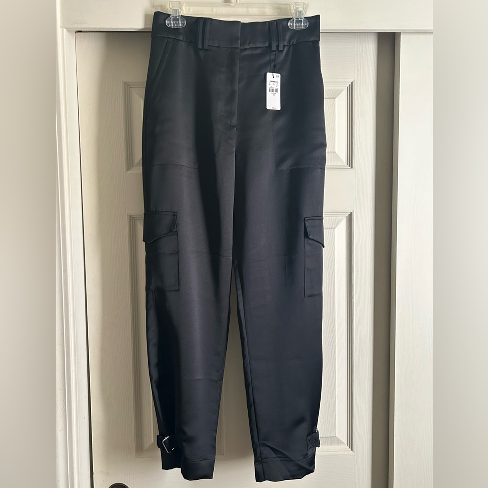 Express Satin Cargo Pants